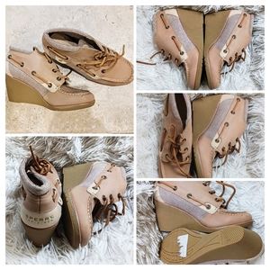 Sperry Womens Size 6 Top-Sider Wedge Booties Sample